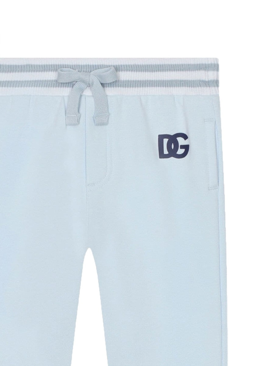 DOLCE & GABBANA Mini Logo Jogger Trousers for Boys