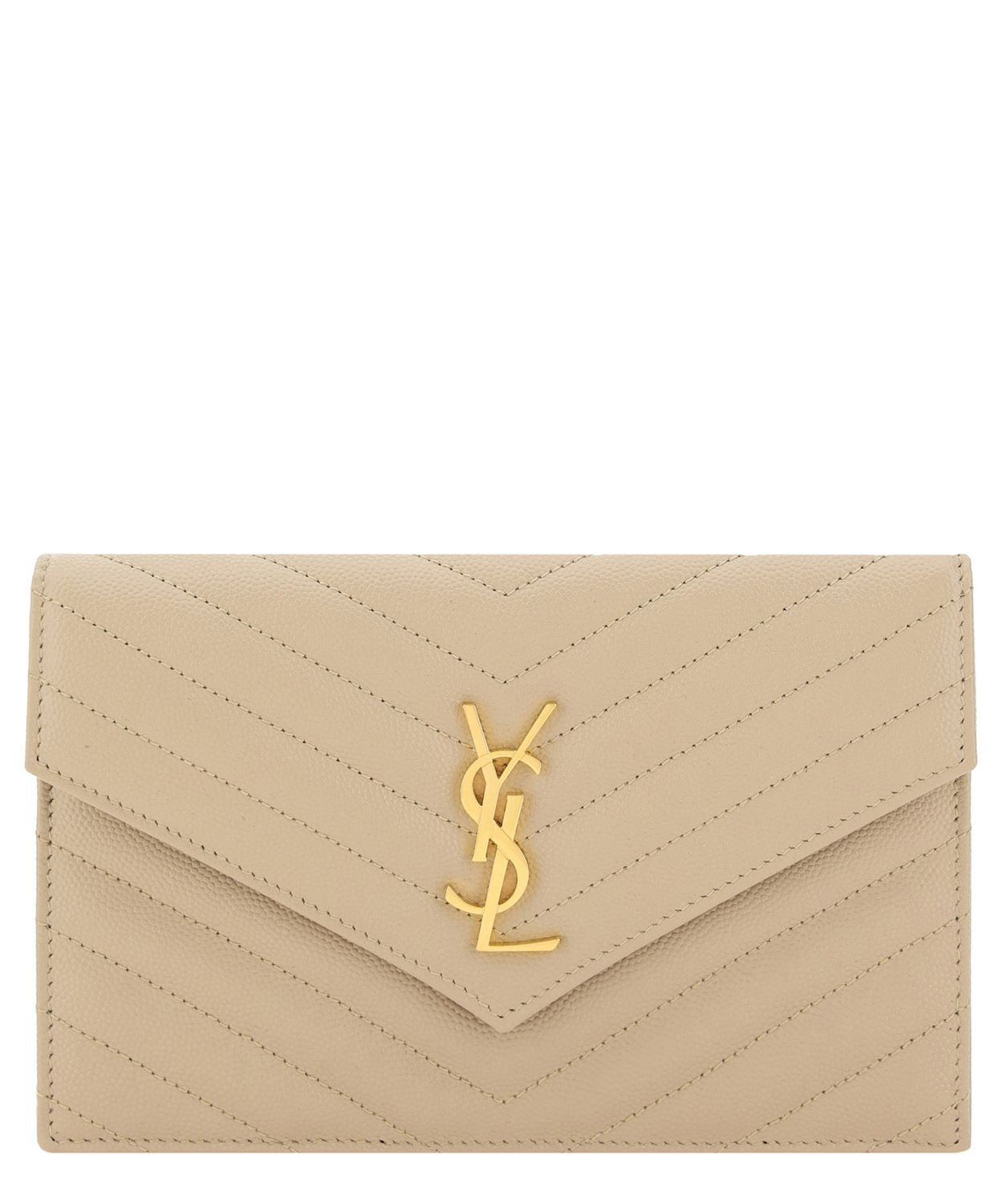 SAINT LAURENT Mini Leather Clutch Handbag