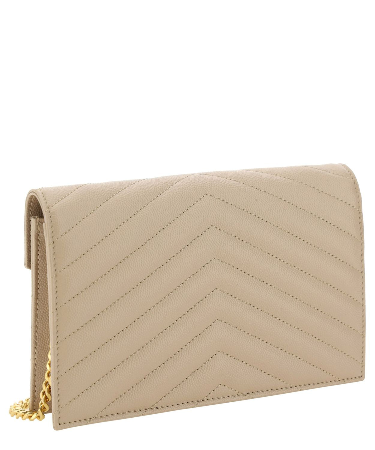 SAINT LAURENT Mini Leather Clutch Handbag