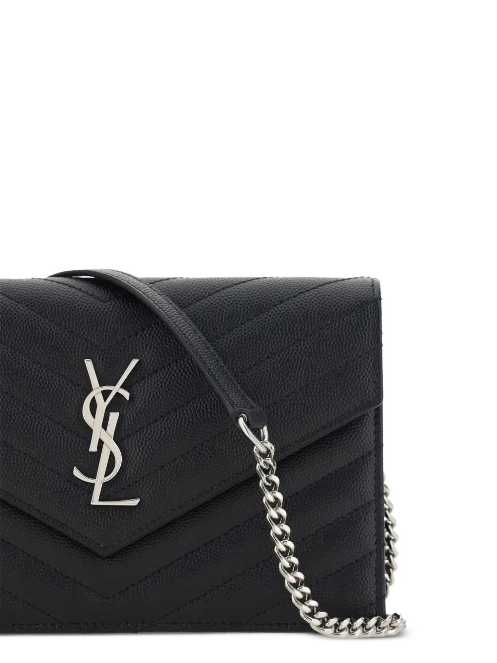 SAINT LAURENT Mini Envelope Chain Wallet