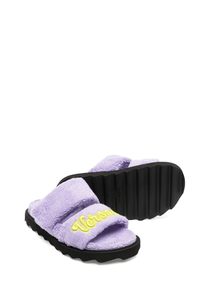 VERSACE Mini Terry Slipper with Embroidery for Kids