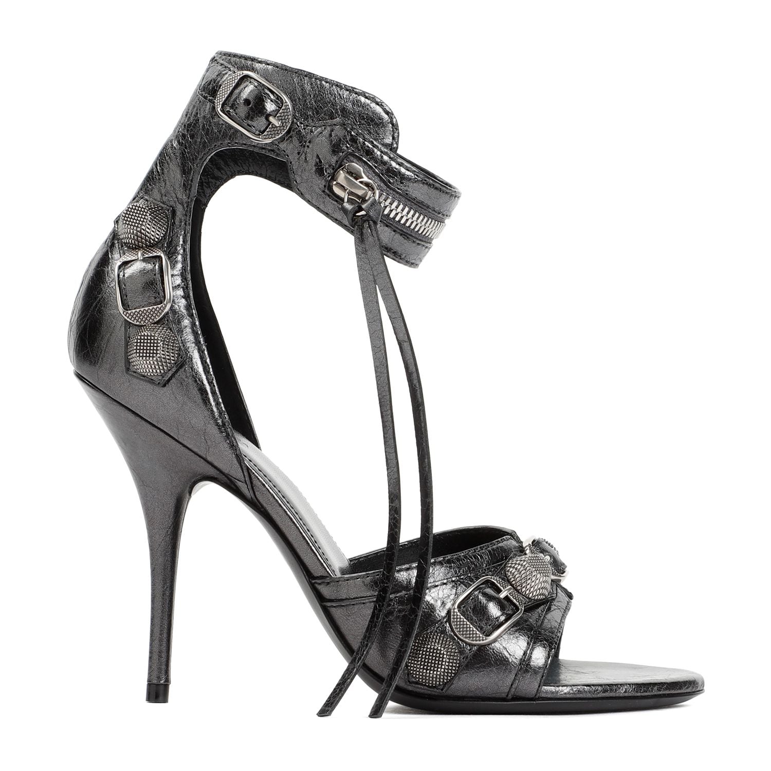 BALENCIAGA Leather Cagole Sandals for Women