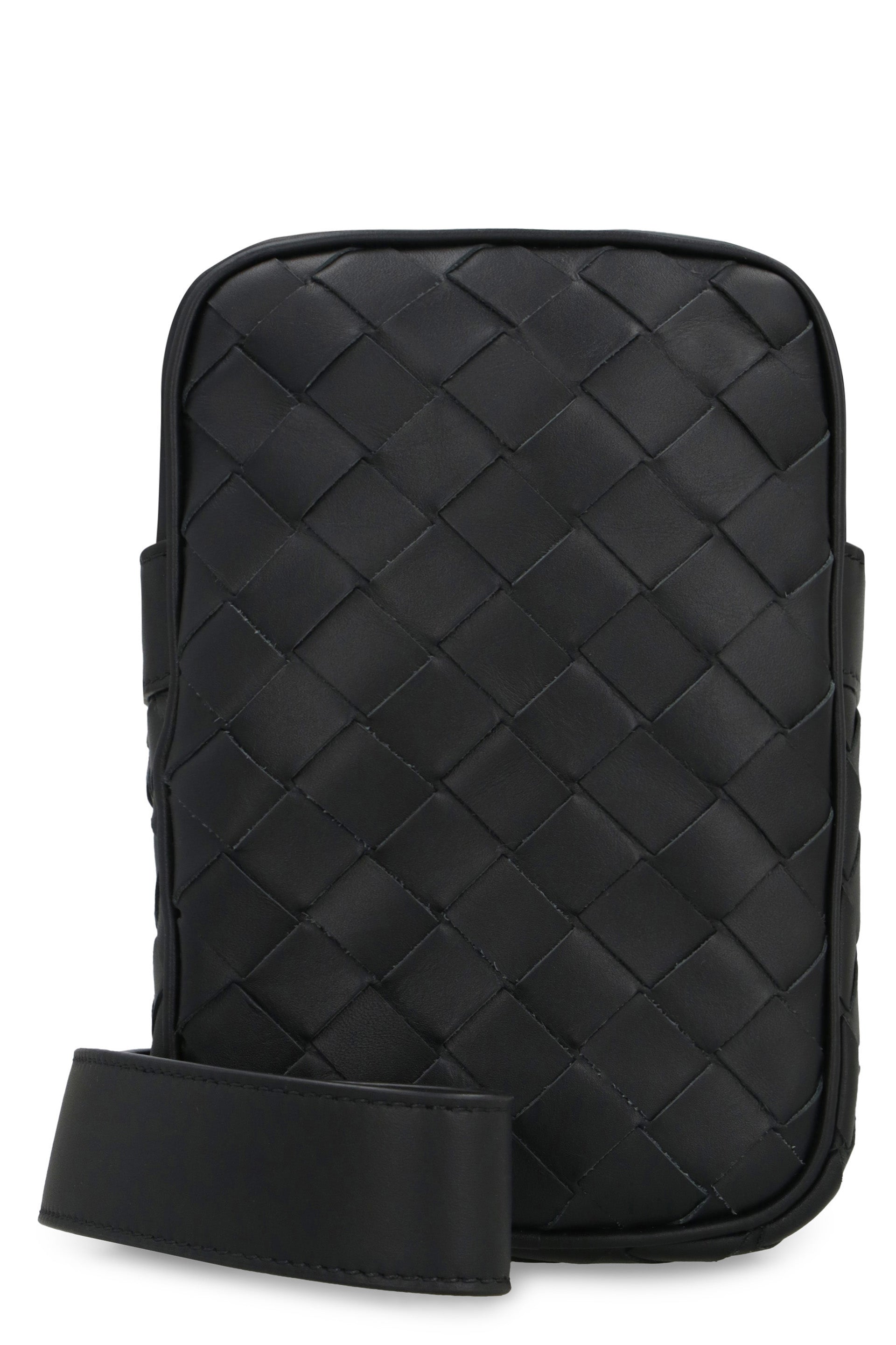 BOTTEGA VENETA Intrecciato Mini Smartphone Case with Adjustable Shoulder Strap