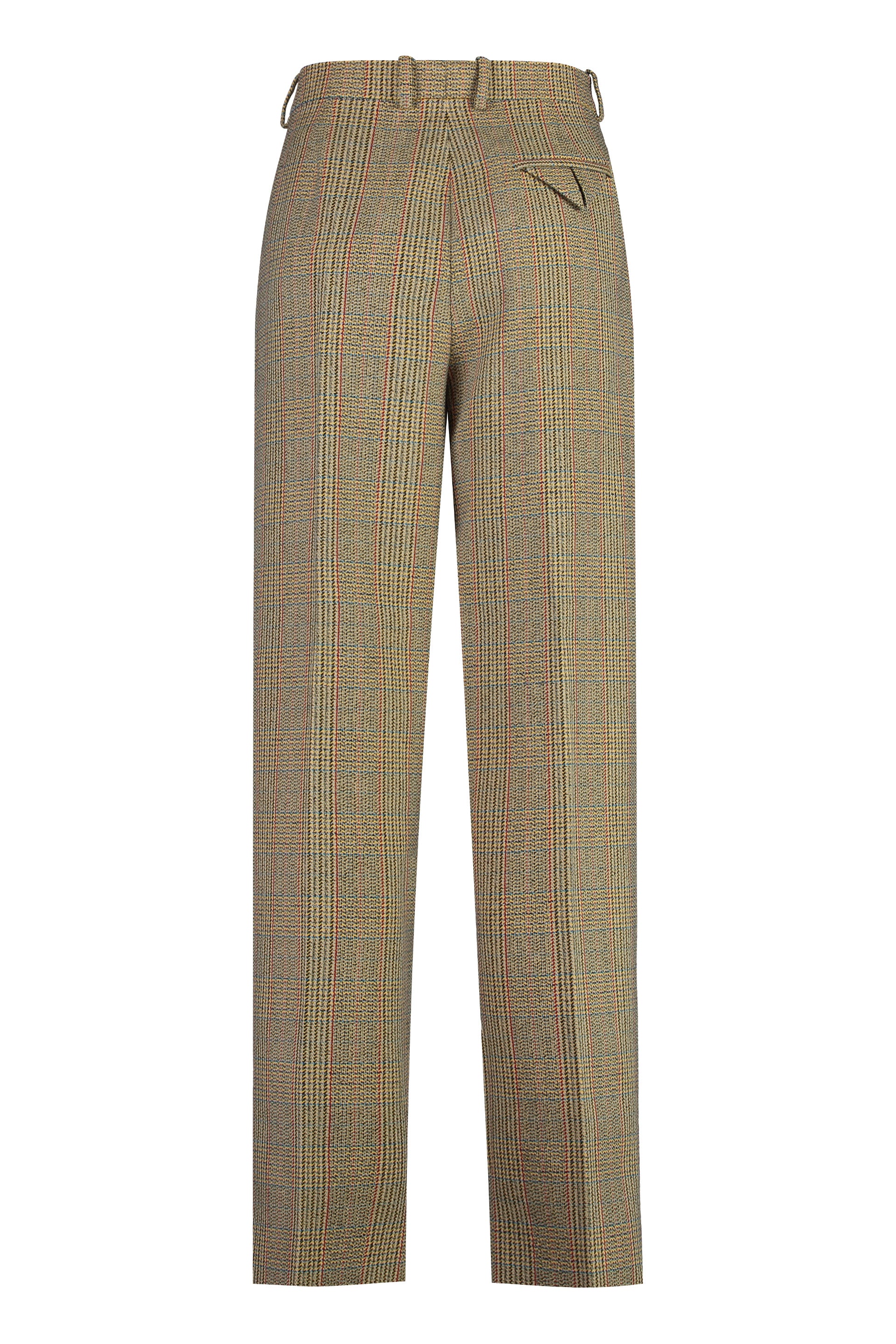BOTTEGA VENETA Classic Checkered Wool Trousers