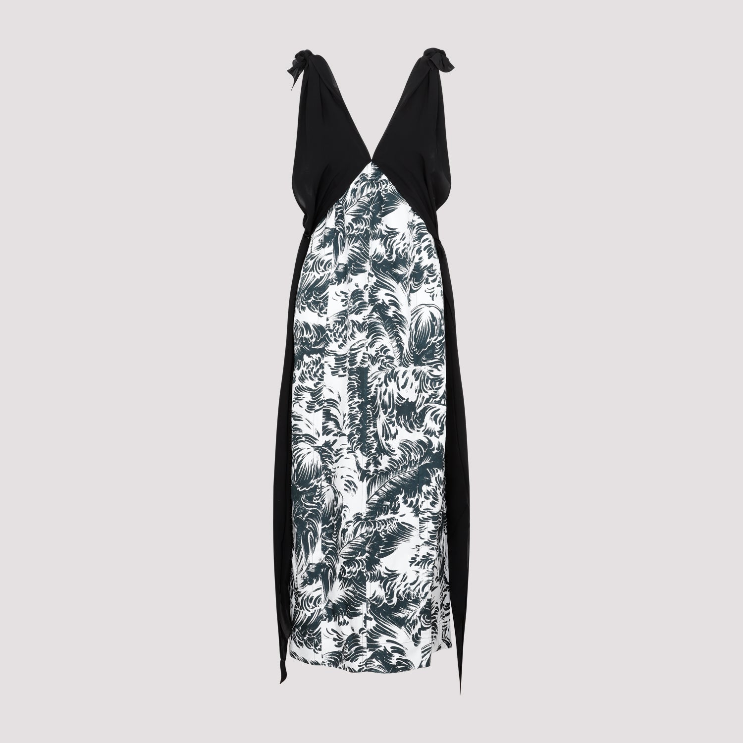 BOTTEGA VENETA Silk Printed Long Dress for Women