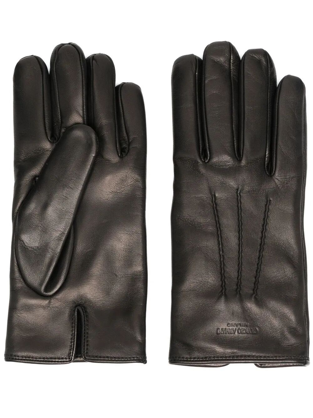 GIORGIO ARMANI Lamb Leather Gloves for Men