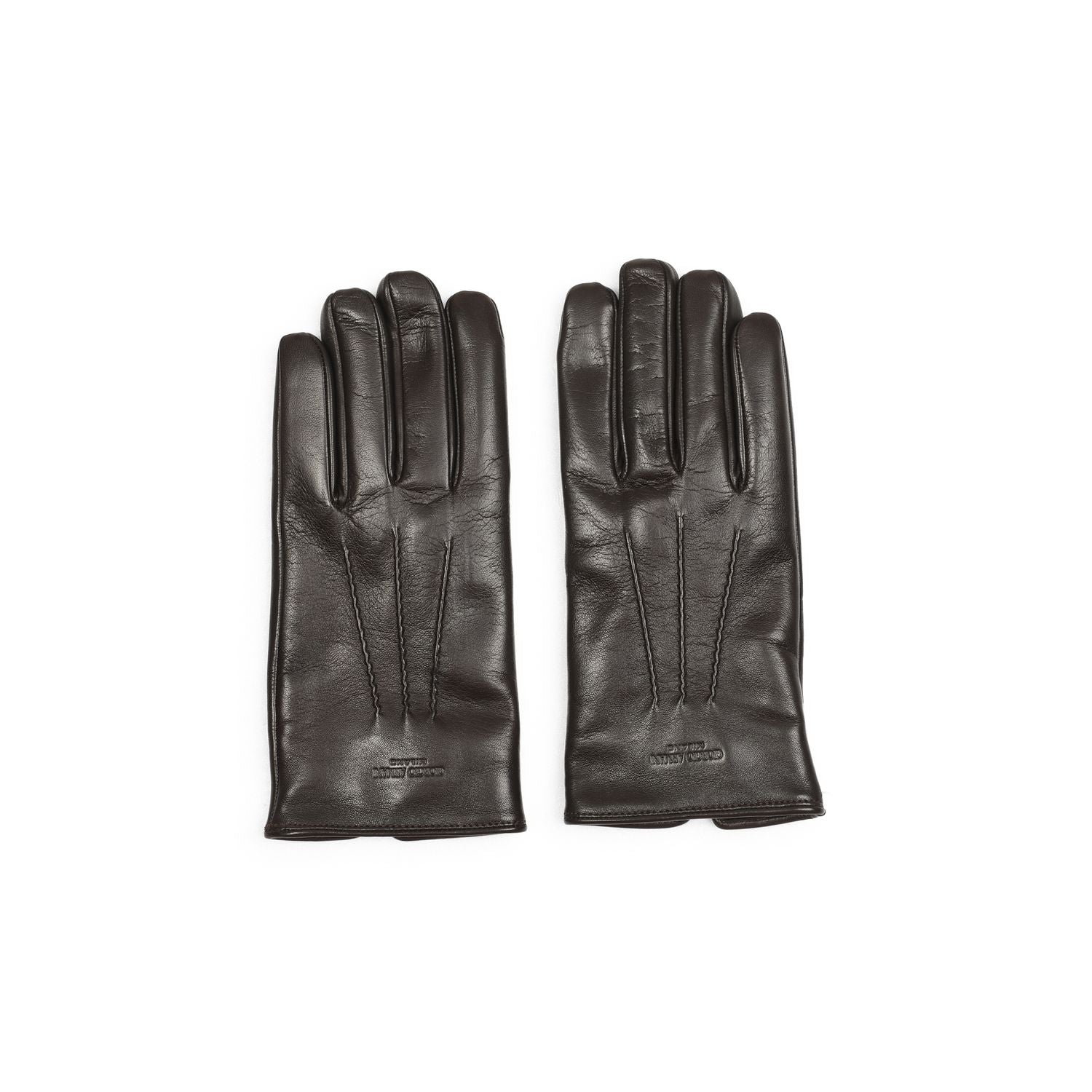 GIORGIO ARMANI Premium Leather Gloves for Men - FW24
