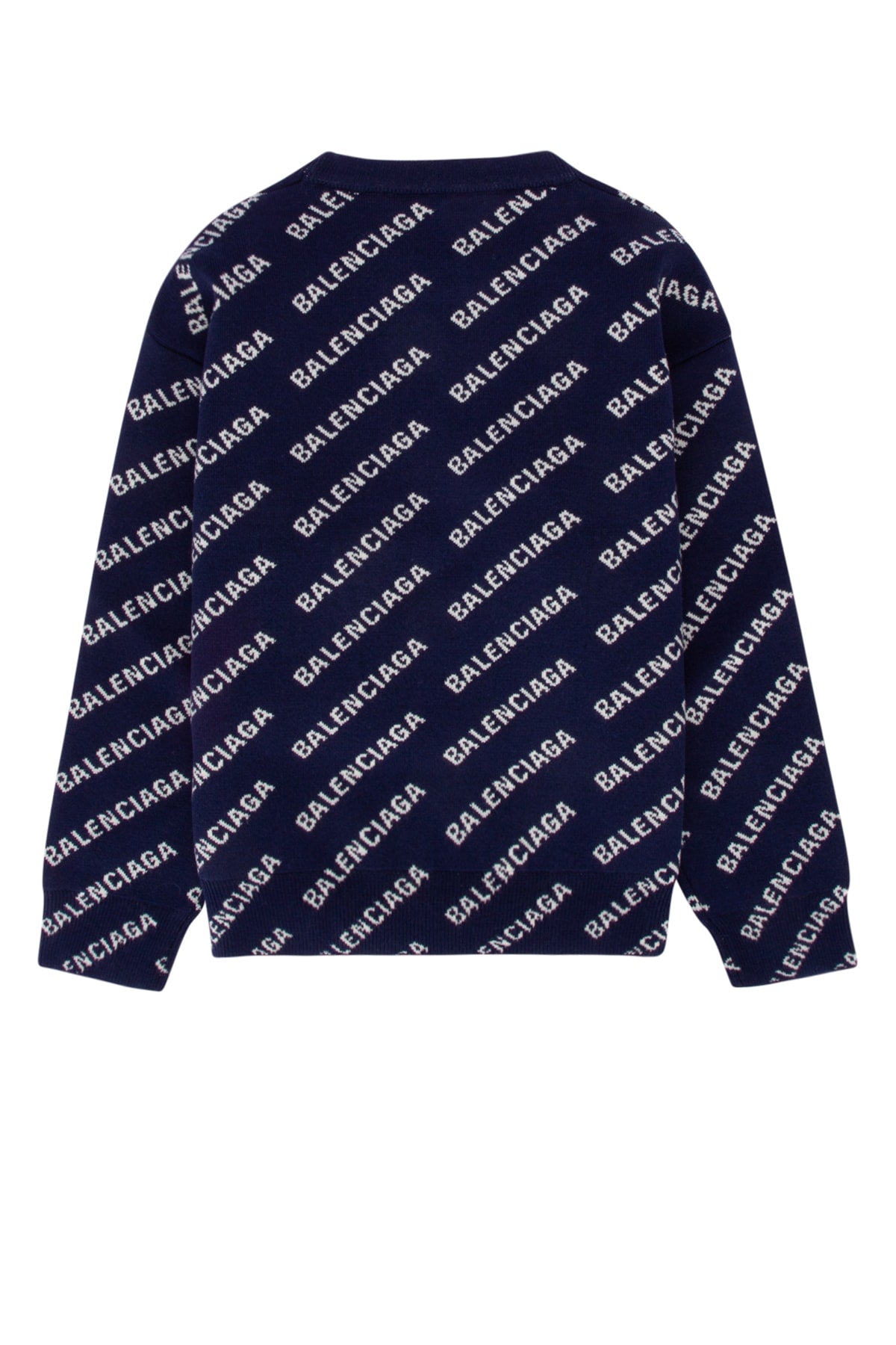 BALENCIAGA KIDS Boys' Mini Logo All-Over Knit Sweater