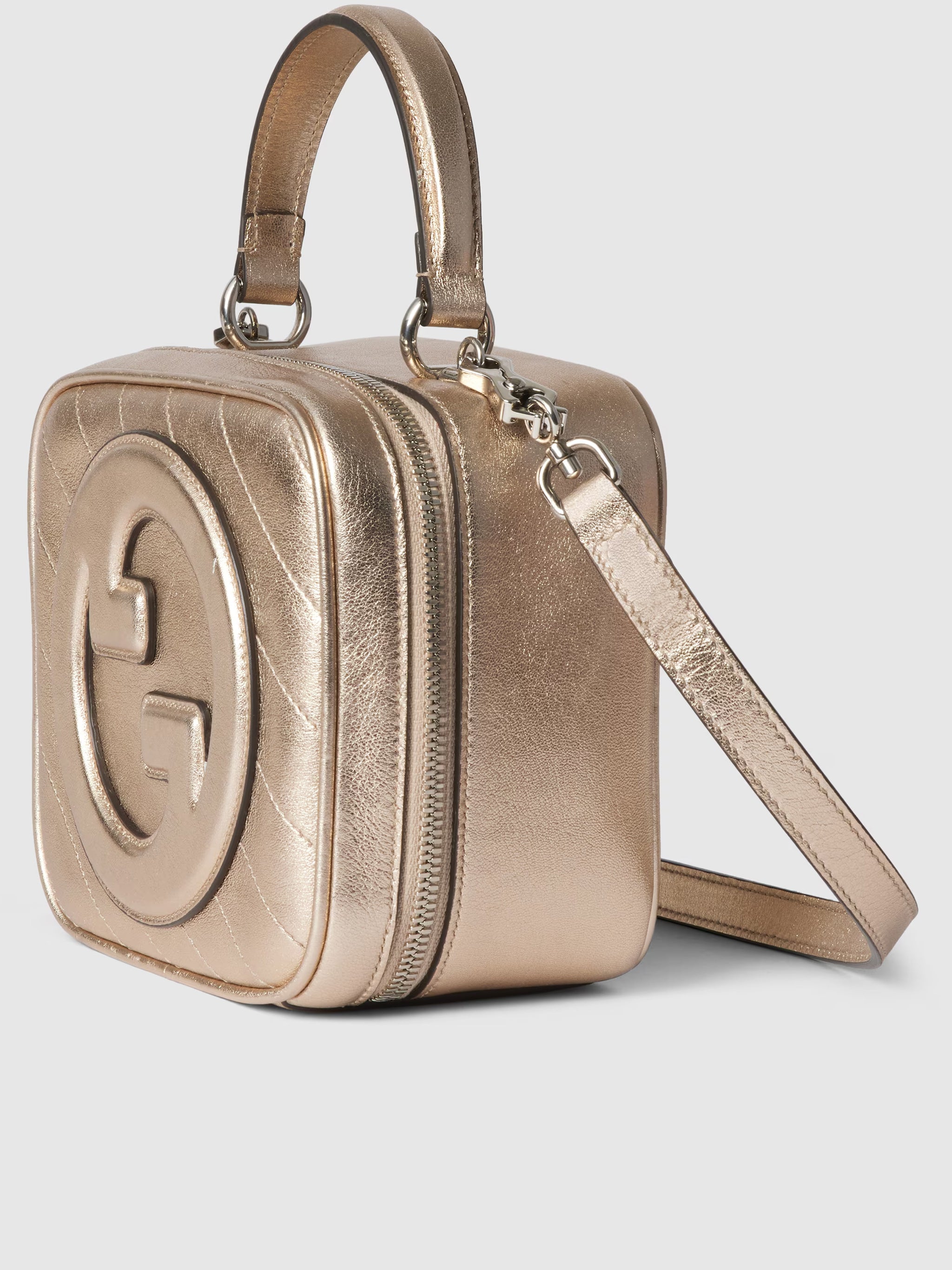 GUCCI Metallic Leather Women's Handbag - FW25 Collection