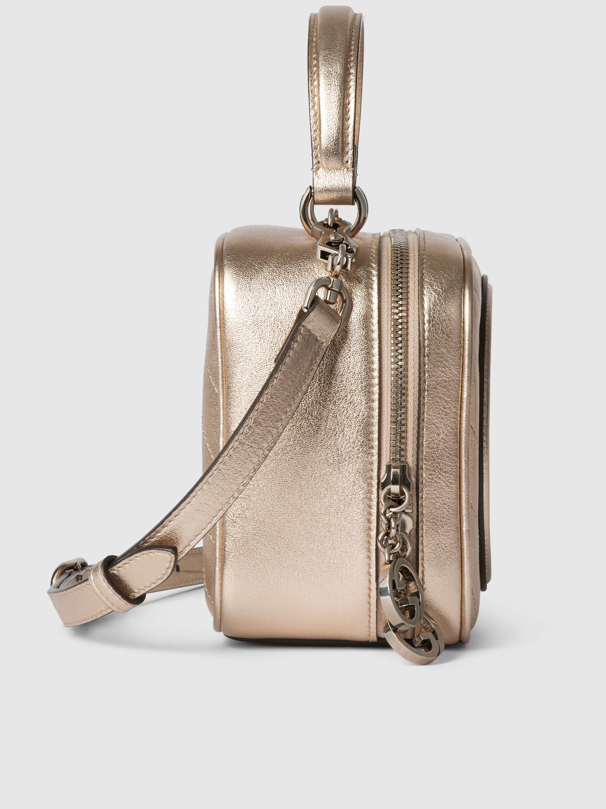 GUCCI Metallic Leather Women's Handbag - FW25 Collection