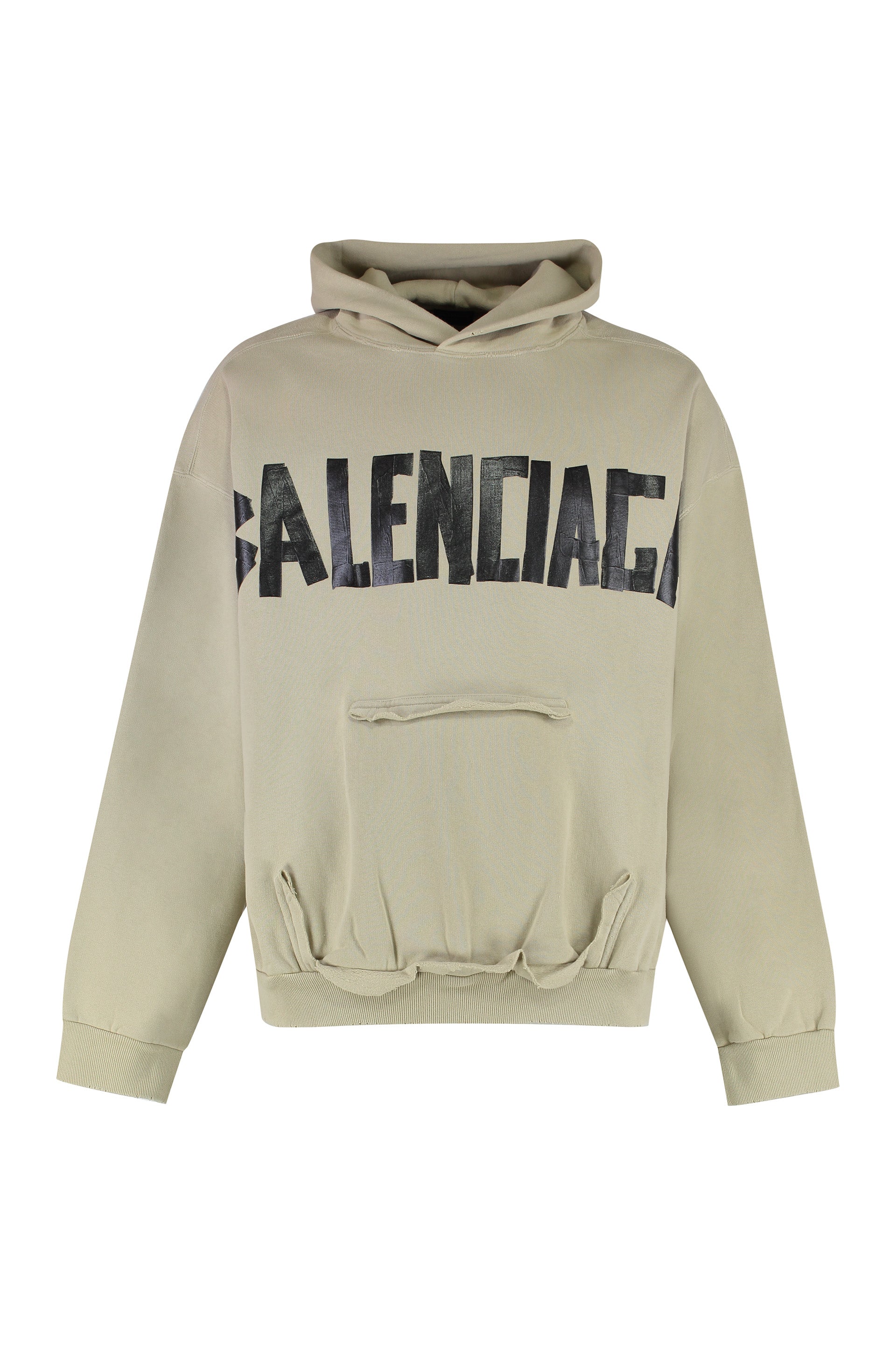 BALENCIAGA Ripped Pocket Hoodie for Men