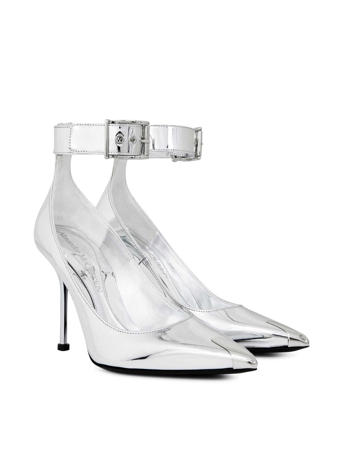 ALEXANDER MCQUEEN Mirror Metallic Pumps - 100mm Heel