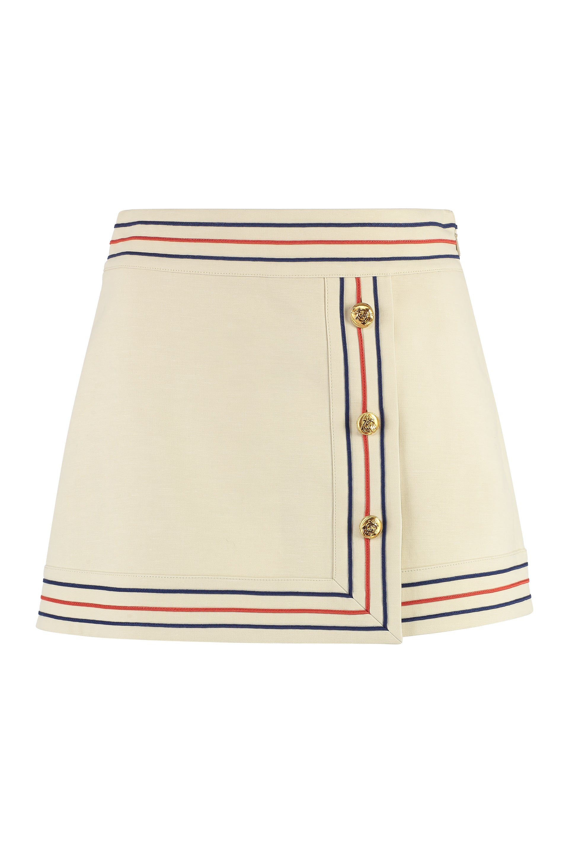 GUCCI Cotton Wrap Skirt with Logo Detail - Women’s FW23
