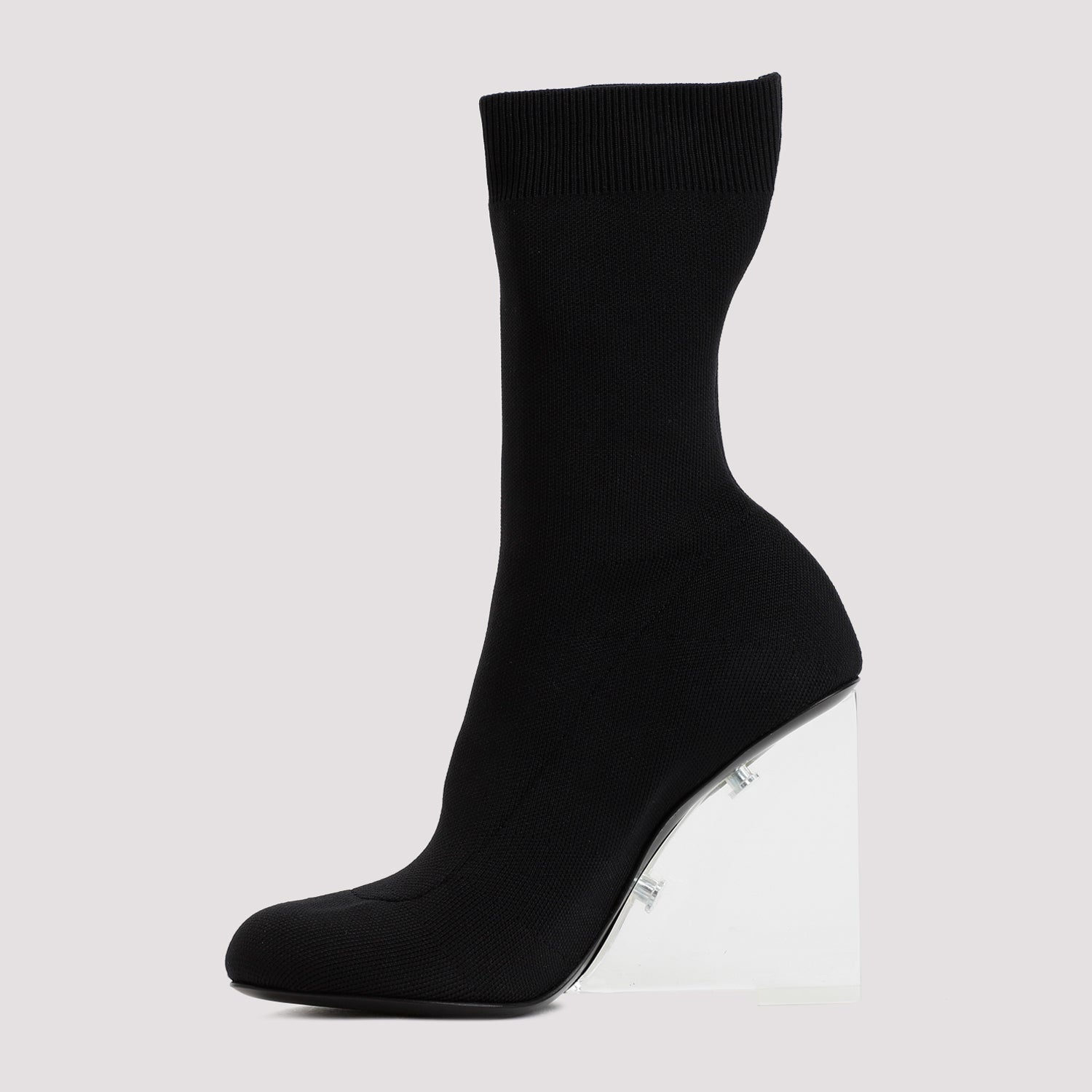 ALEXANDER MCQUEEN Stretch Nylon Shard Ankle Boots for Women