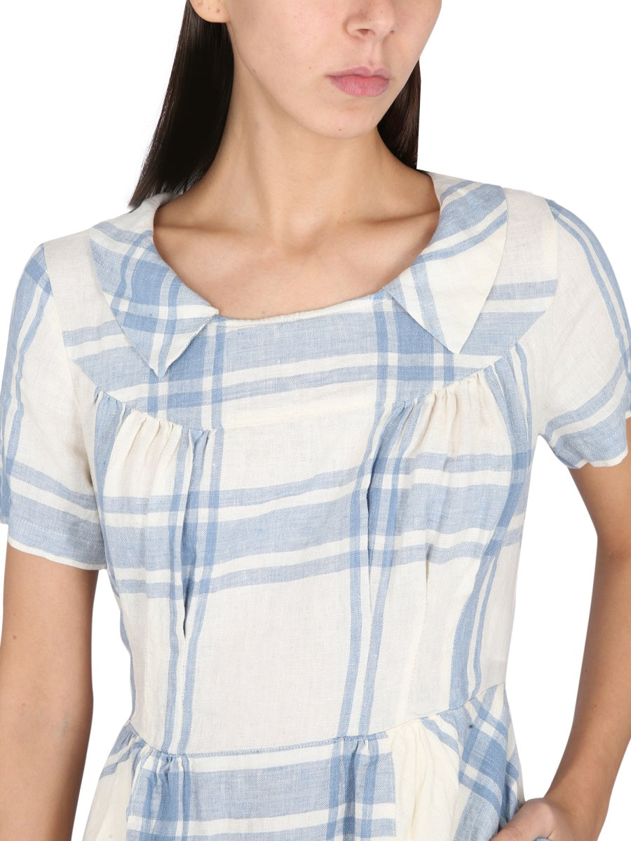 ASPESI Adjustable Drawstring Midi Dress for Women