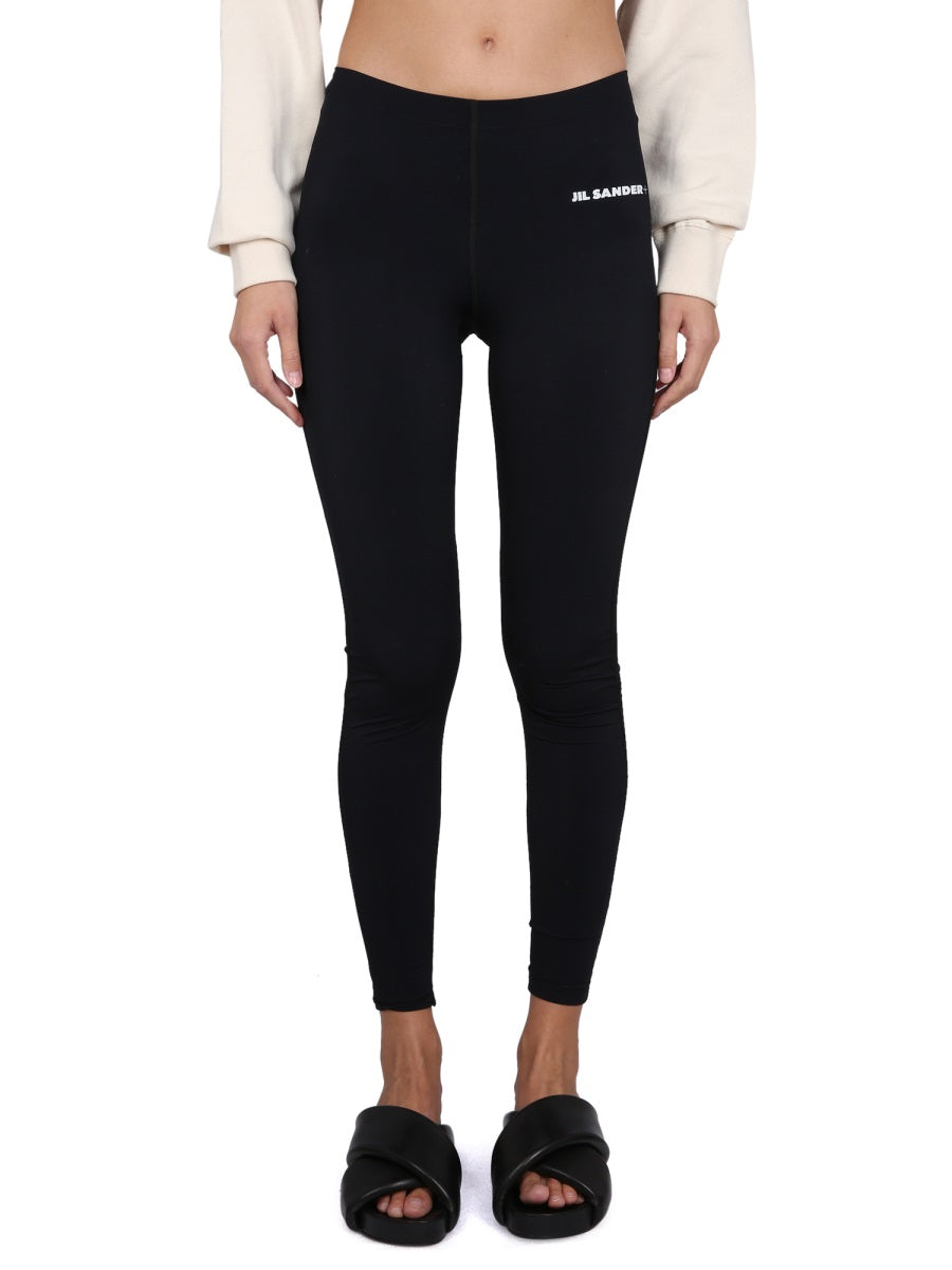 JIL SANDER Logo Embellished Leggings