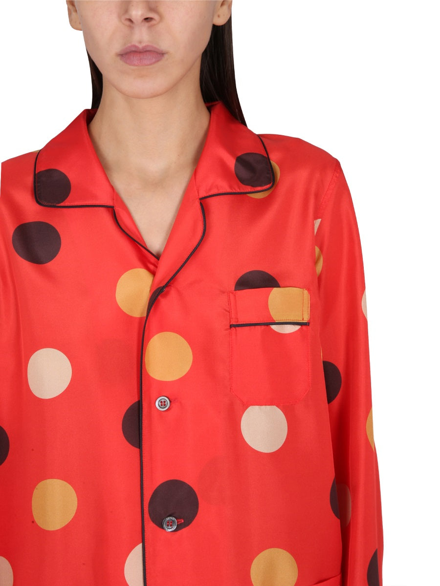 ASPESI Luxury Round Neck Button Closure Shirt for Women