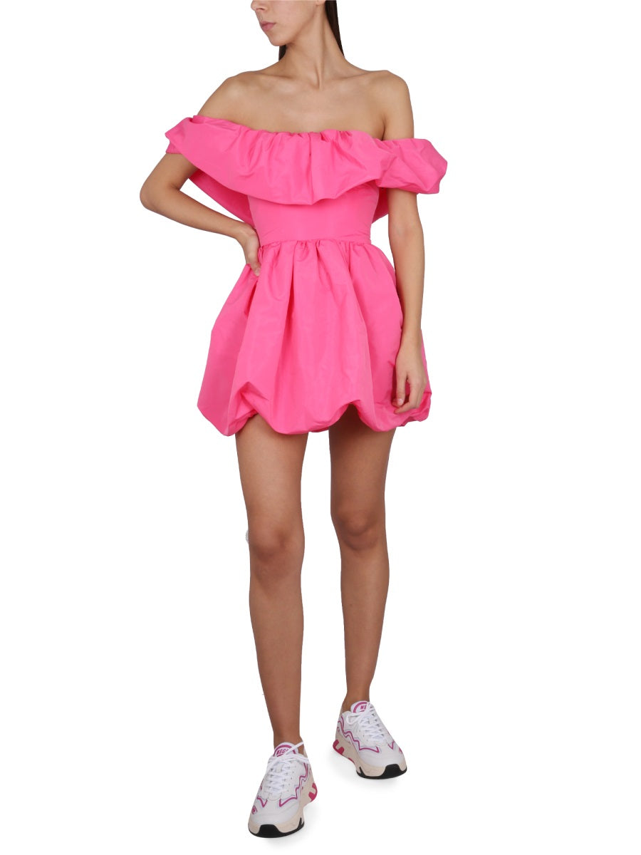 MSGM Off Shoulder Mini Dress