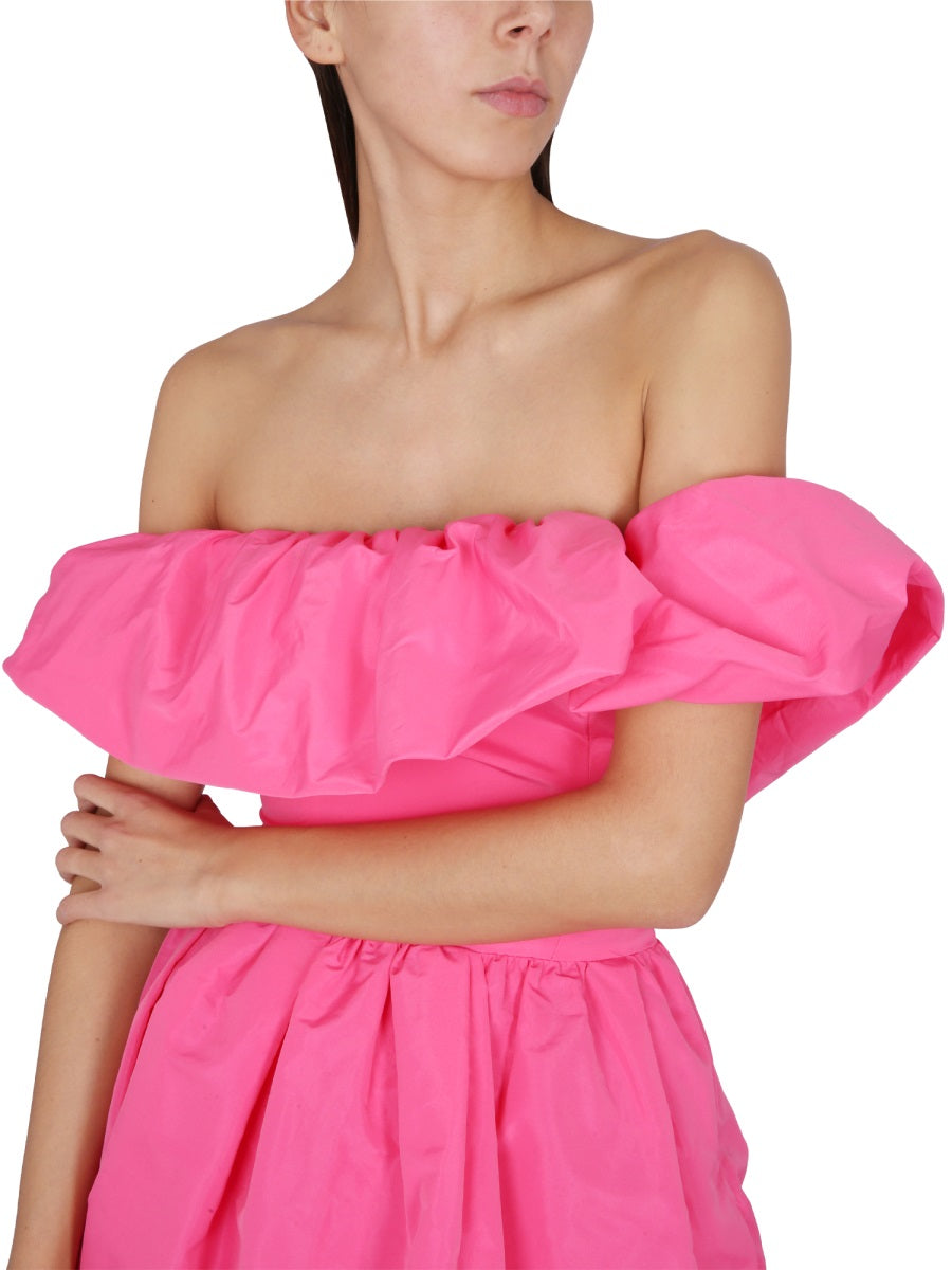 MSGM Off Shoulder Mini Dress