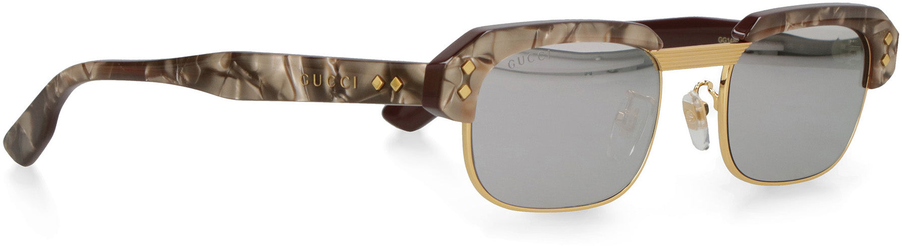 GUCCI Stylish Printed Acetate and Metal Sunglasses for Women