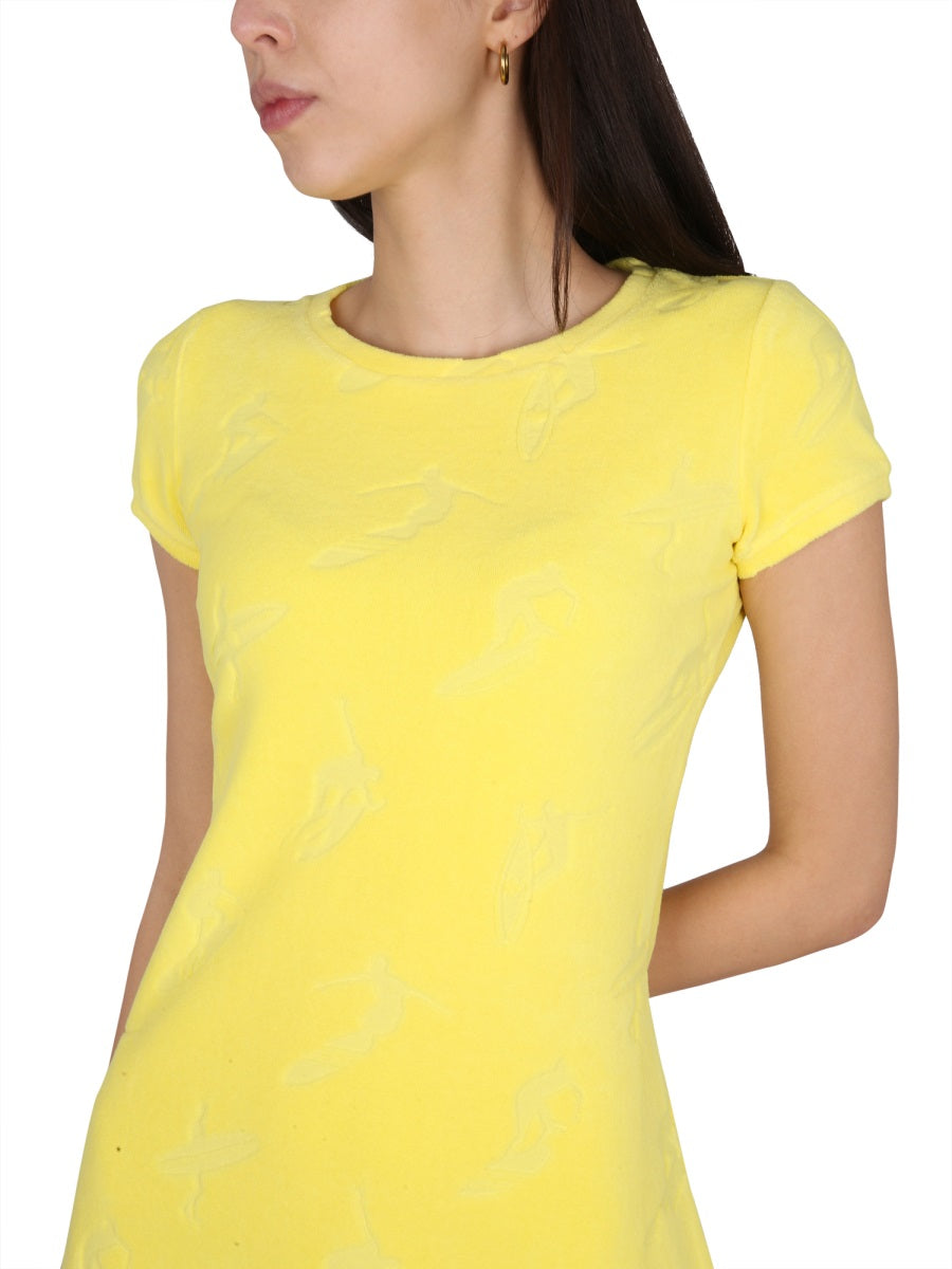 DSQUARED Slim Fit Mini Dress with Gyro Necklace