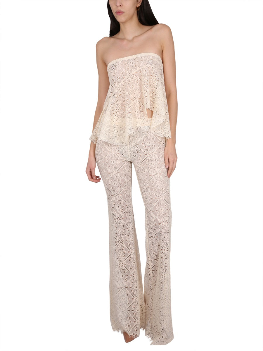 DSQUARED Embroidered Cropped Top