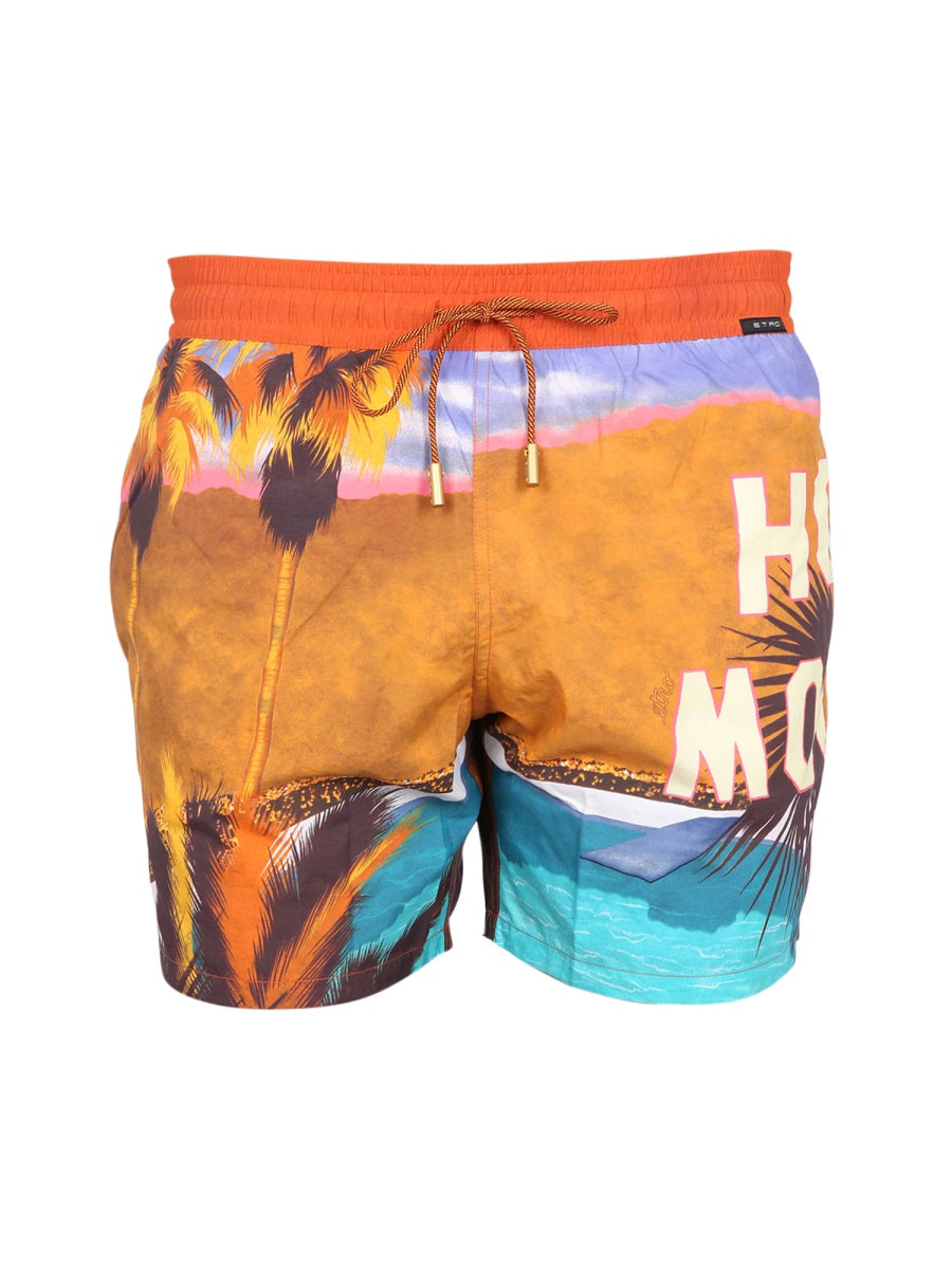 ETRO Men's Boxer Swim Trunks
