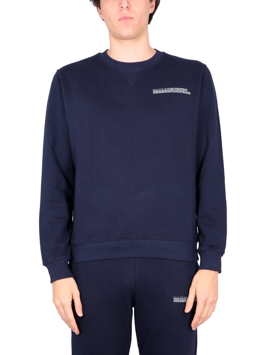 BALLANTYNE Crewneck Sweatshirt with Chest Logo Print
