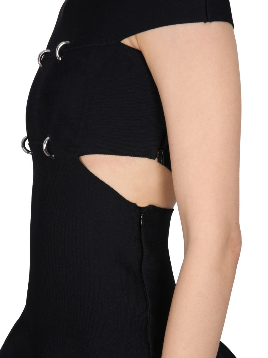 ALEXANDER MCQUEEN Bare Shoulder Mini Dress