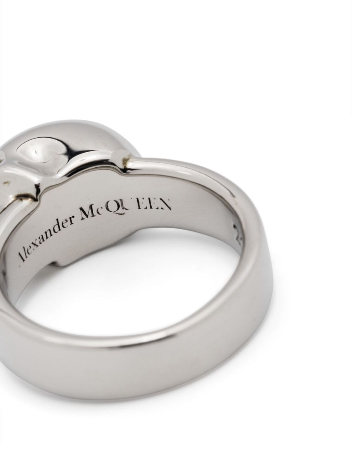 ALEXANDER MCQUEEN Mini Skull Logo Ring for Men