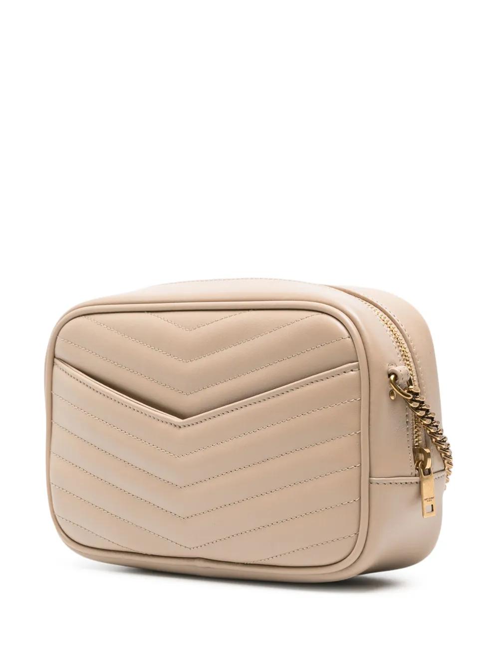 SAINT LAURENT Quilted Mini Crossbody Handbag with Signature Logo