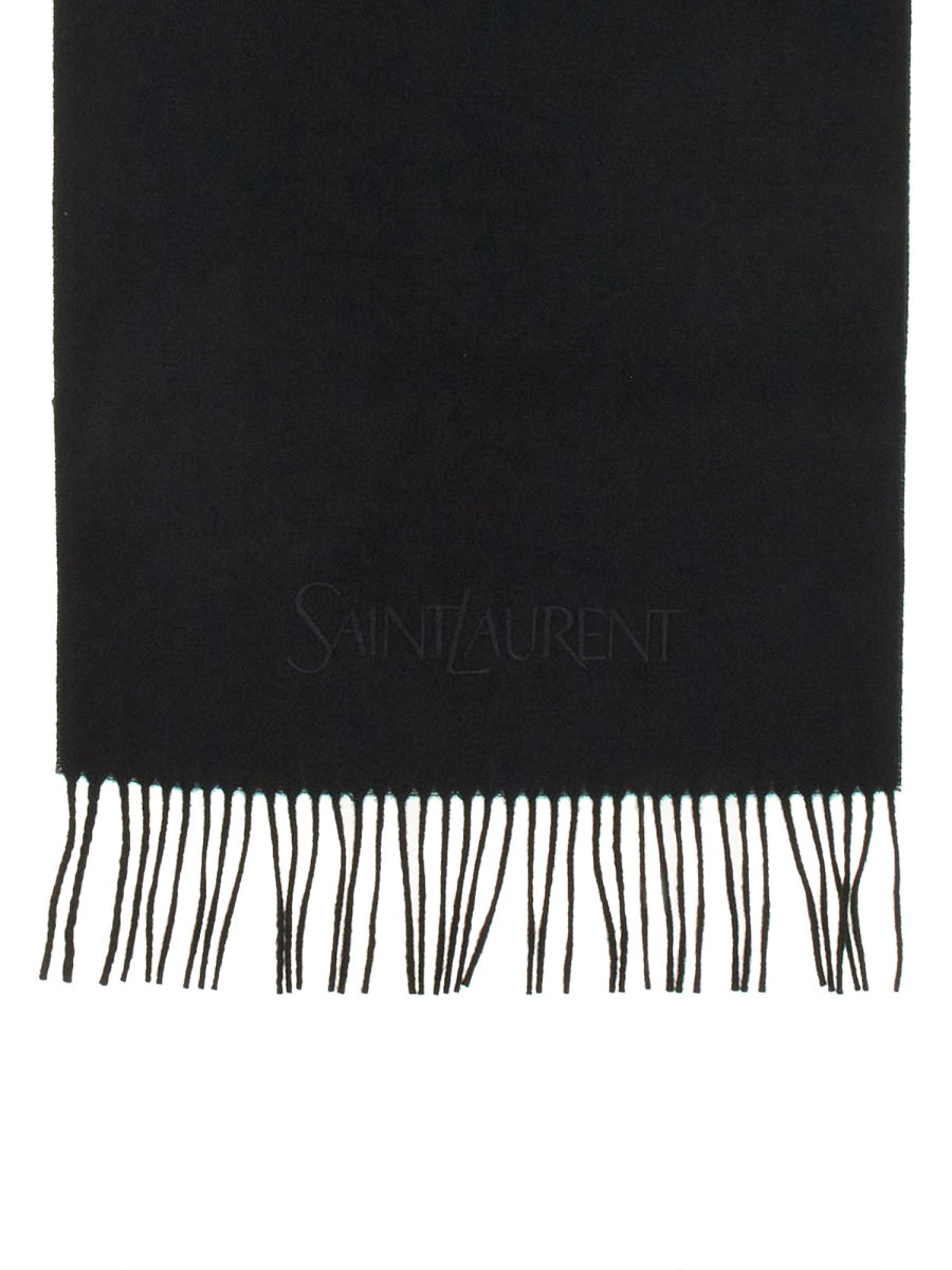 SAINT LAURENT Luxurious Cashmere Scarf for Men - Fall/Winter 2025