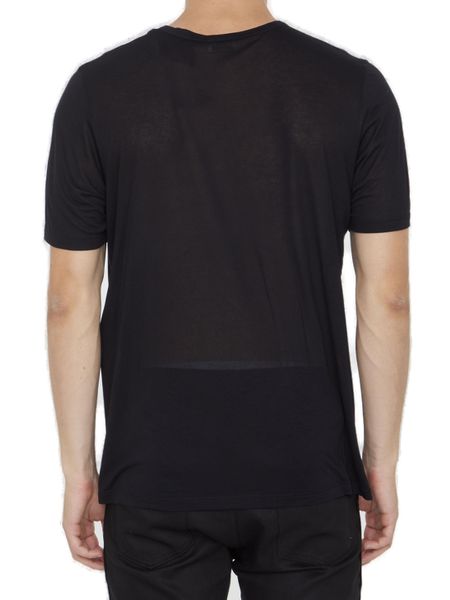 SAINT LAURENT Short-Sleeved Crewneck T-Shirt for Men - Regular Fit