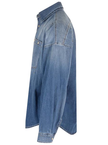ALEXANDER MCQUEEN Denim Shirt with Dart Details