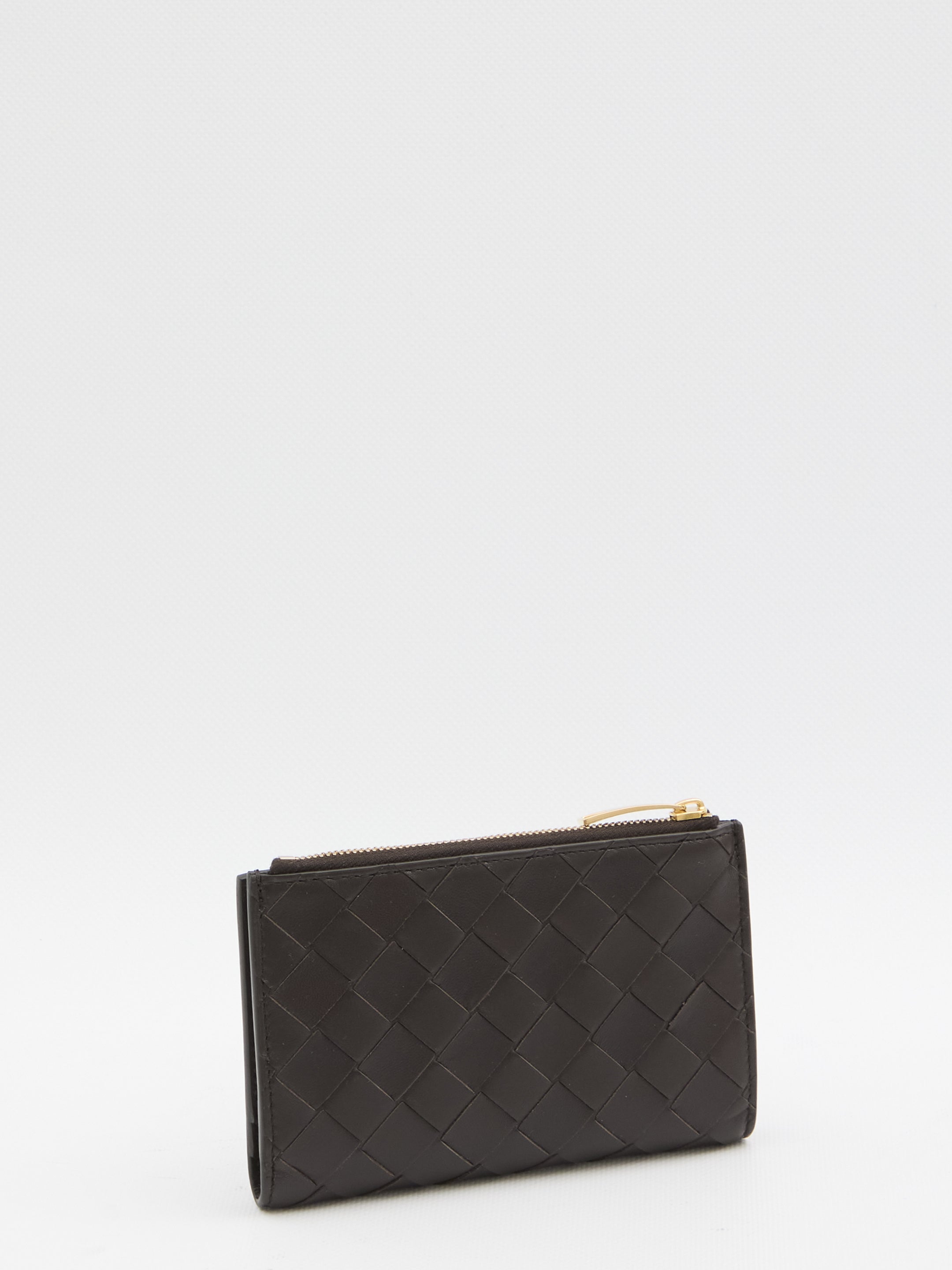 BOTTEGA VENETA Medium Bi-Fold Wallet with Intrecciato Pattern - 14.5 cm x 9.3 cm