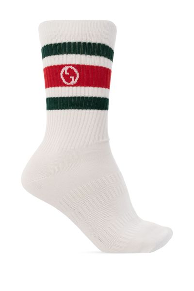 GUCCI Cotton Logo Intarsia Socks for Women