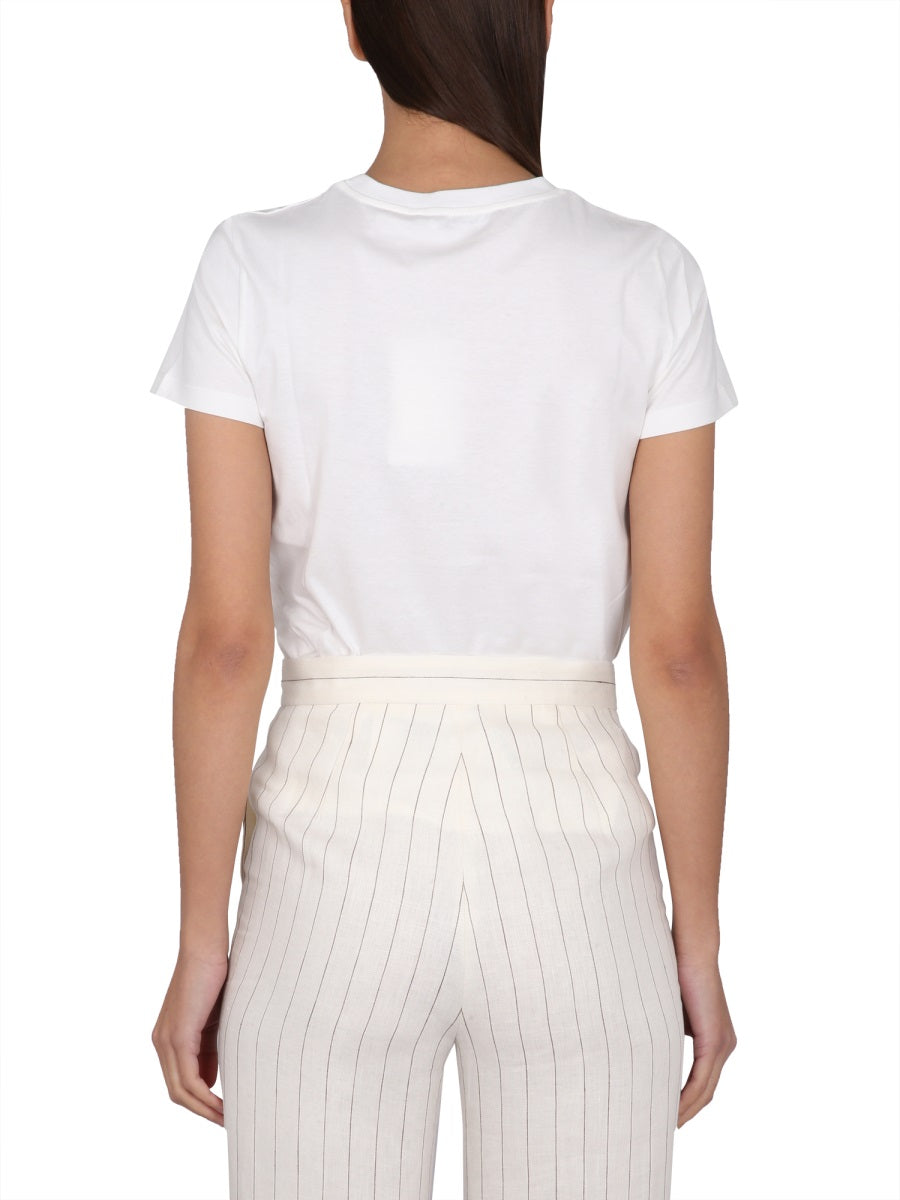 MAX MARA Embroidered Logo T-Shirt for Women - SS23 Collection