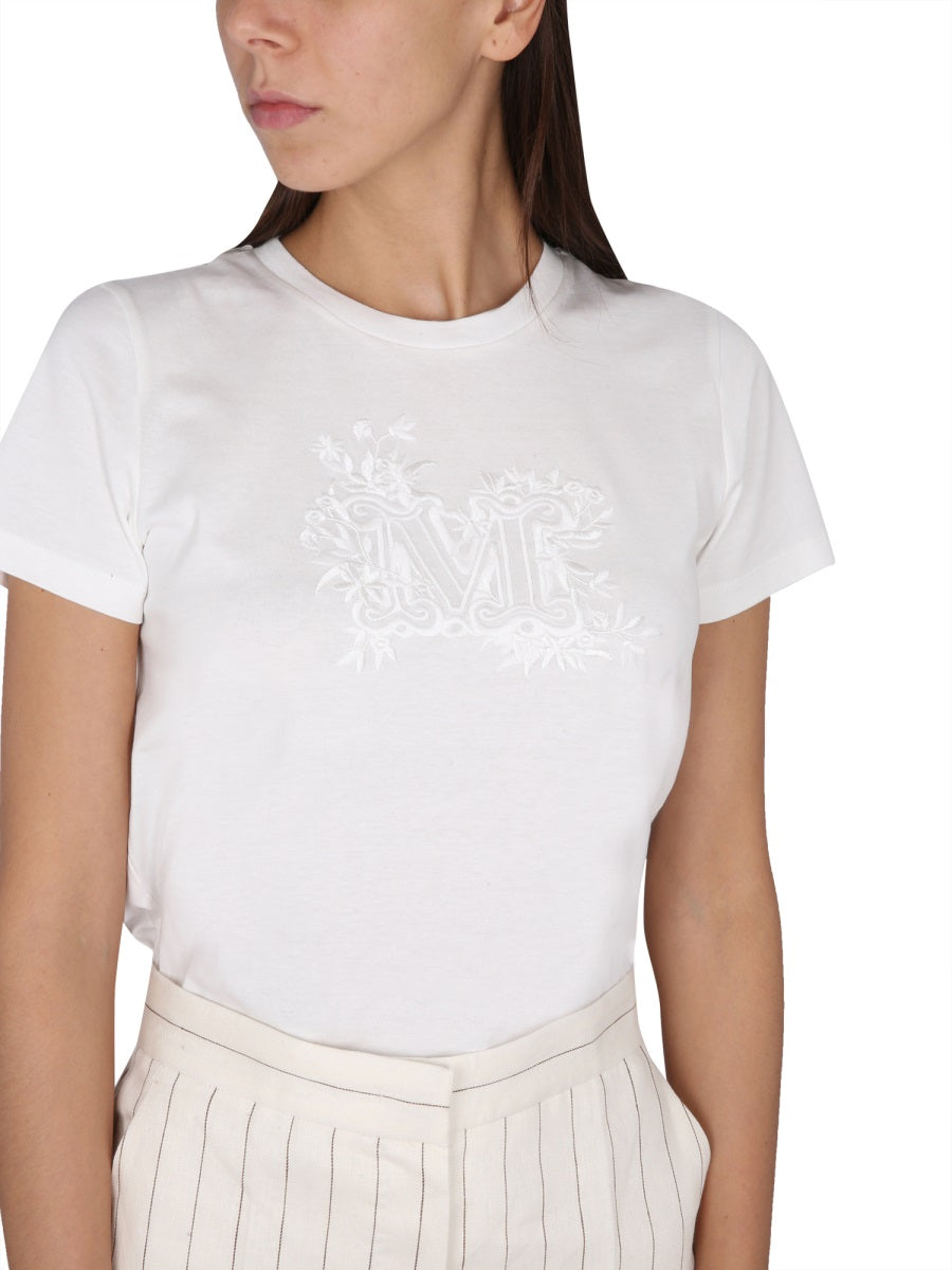 MAX MARA Embroidered Logo T-Shirt for Women - SS23 Collection