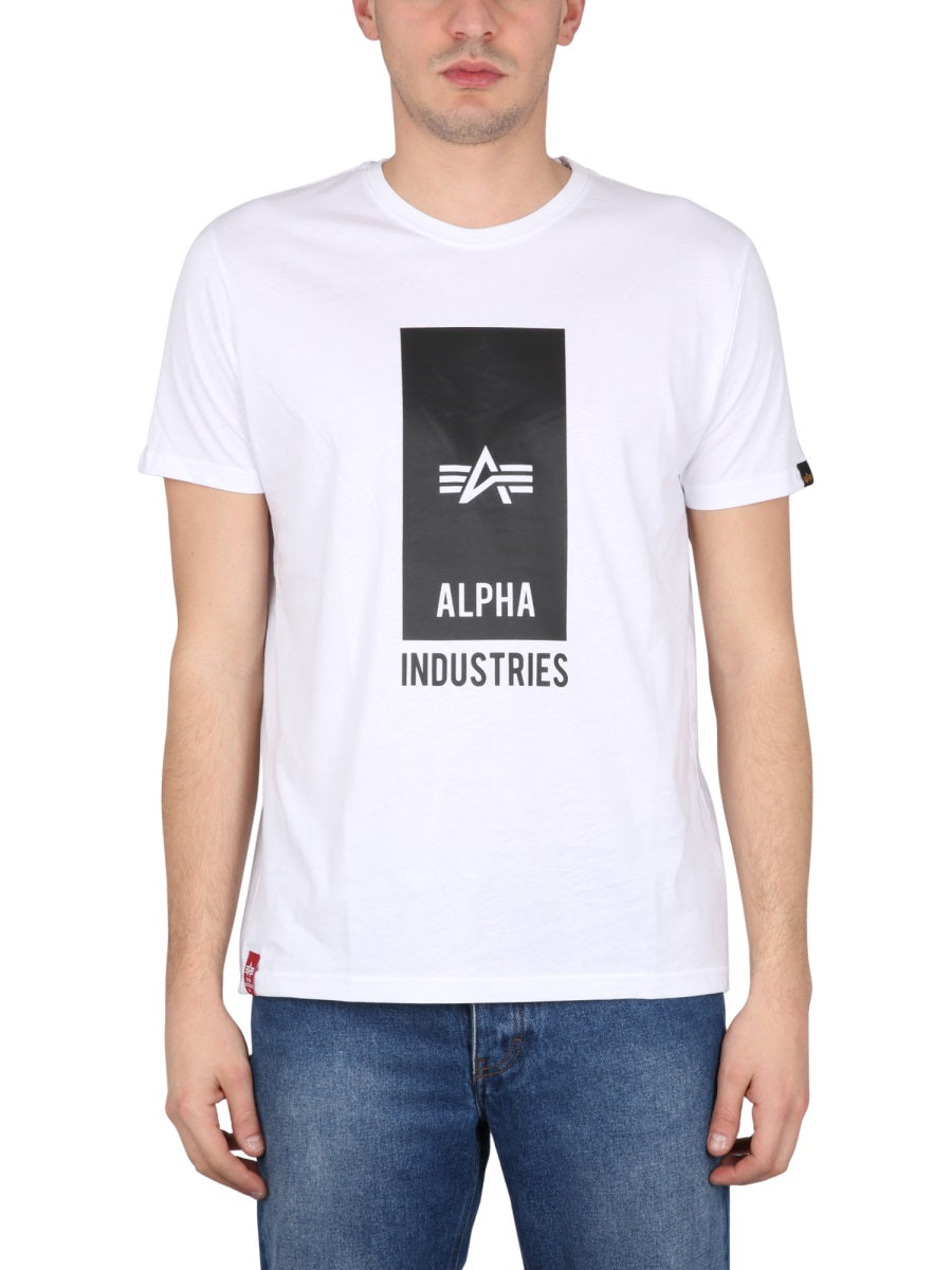 ALPHA INDUSTRIES Logo Print T-Shirt for Men - SS23 Collection