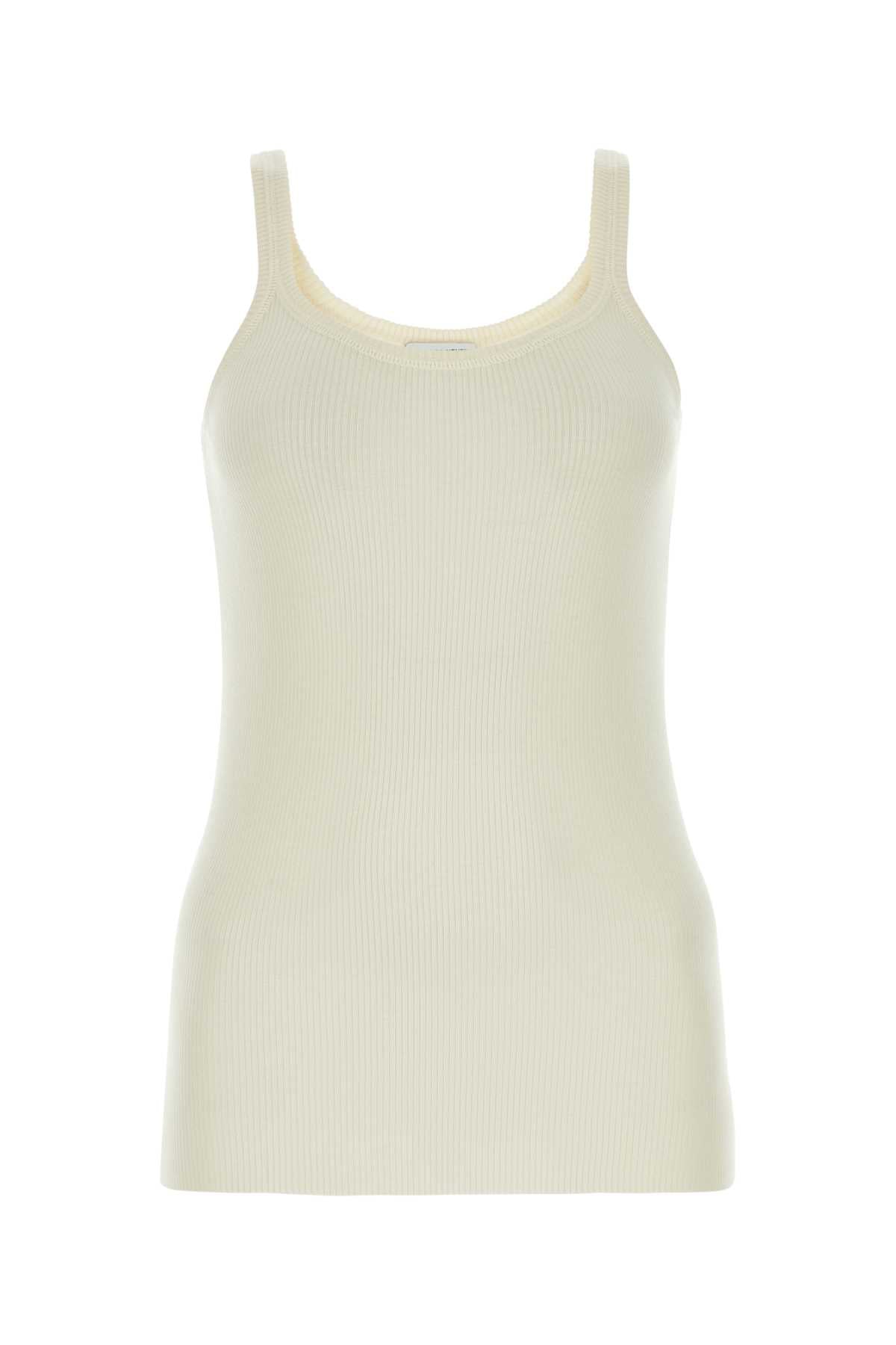 BOTTEGA VENETA Ivory Wool Tank Top