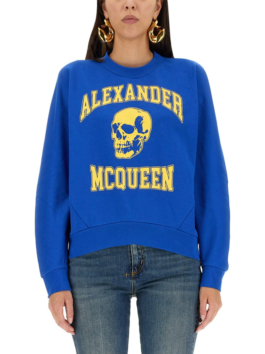 ALEXANDER MCQUEEN Varsity Skull Sweatshirt