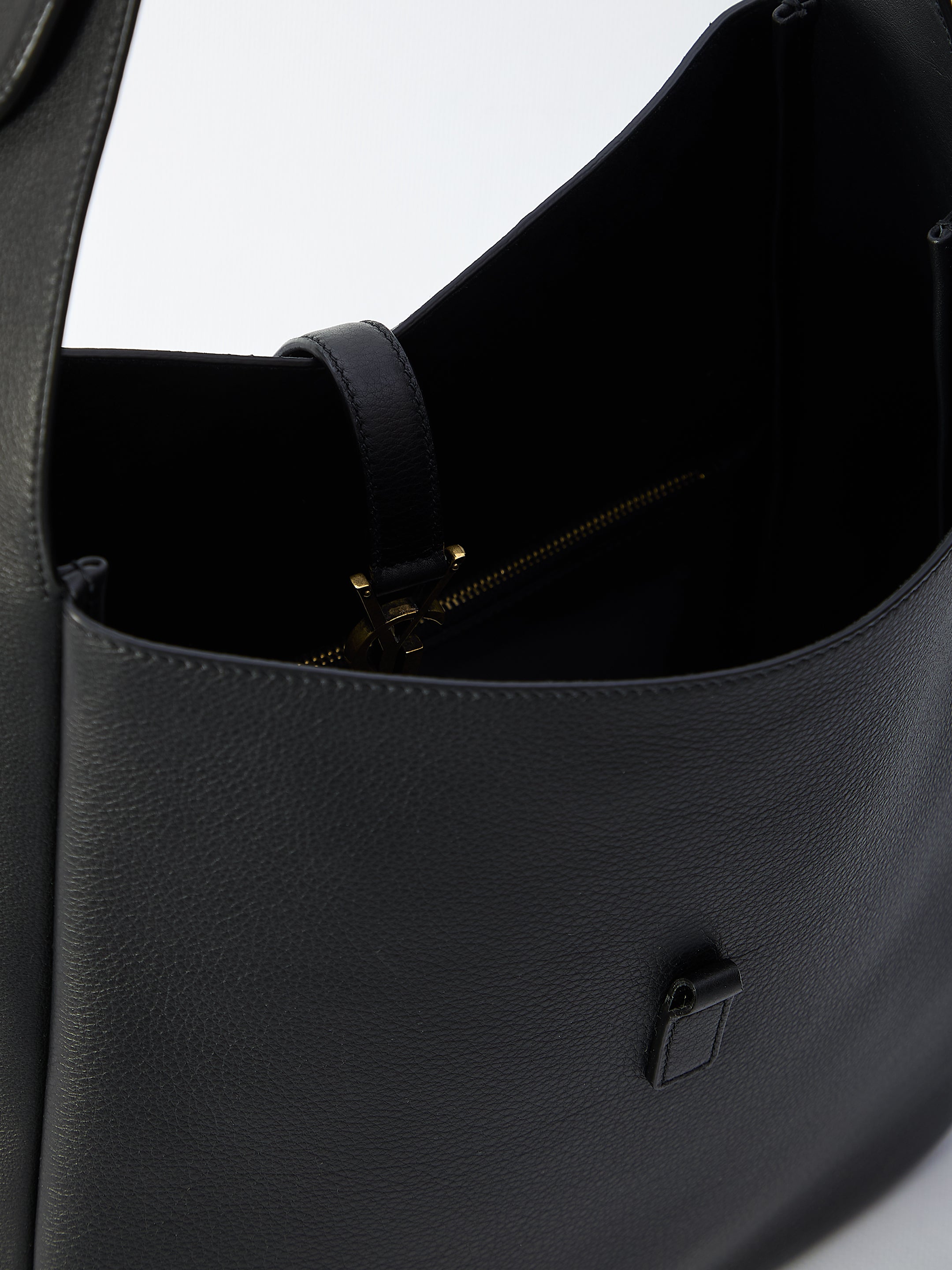 SAINT LAURENT Mini Shoulder Bag with Gold Logo
