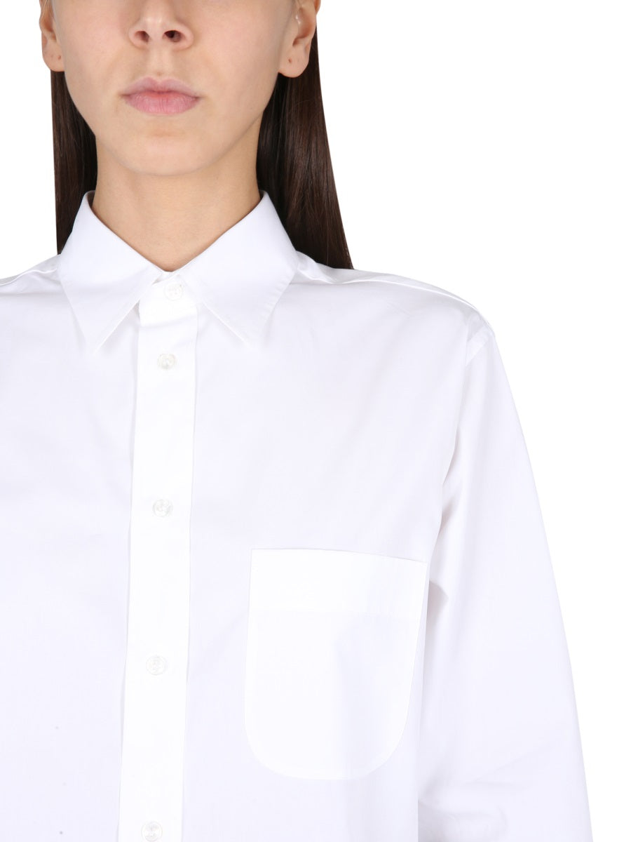 MAISON MARGIELA Pointed Collar Poplin Shirt