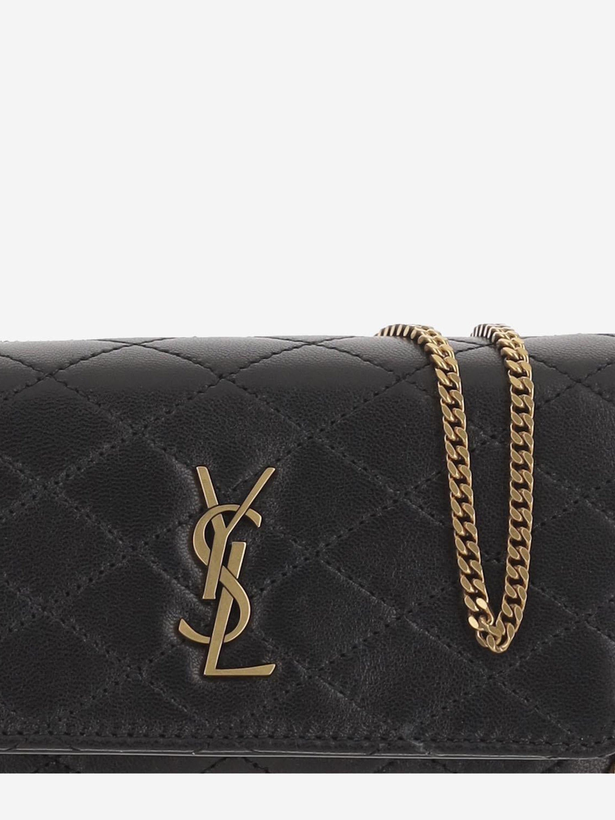 SAINT LAURENT Mini Quilted Gaby Sun Case