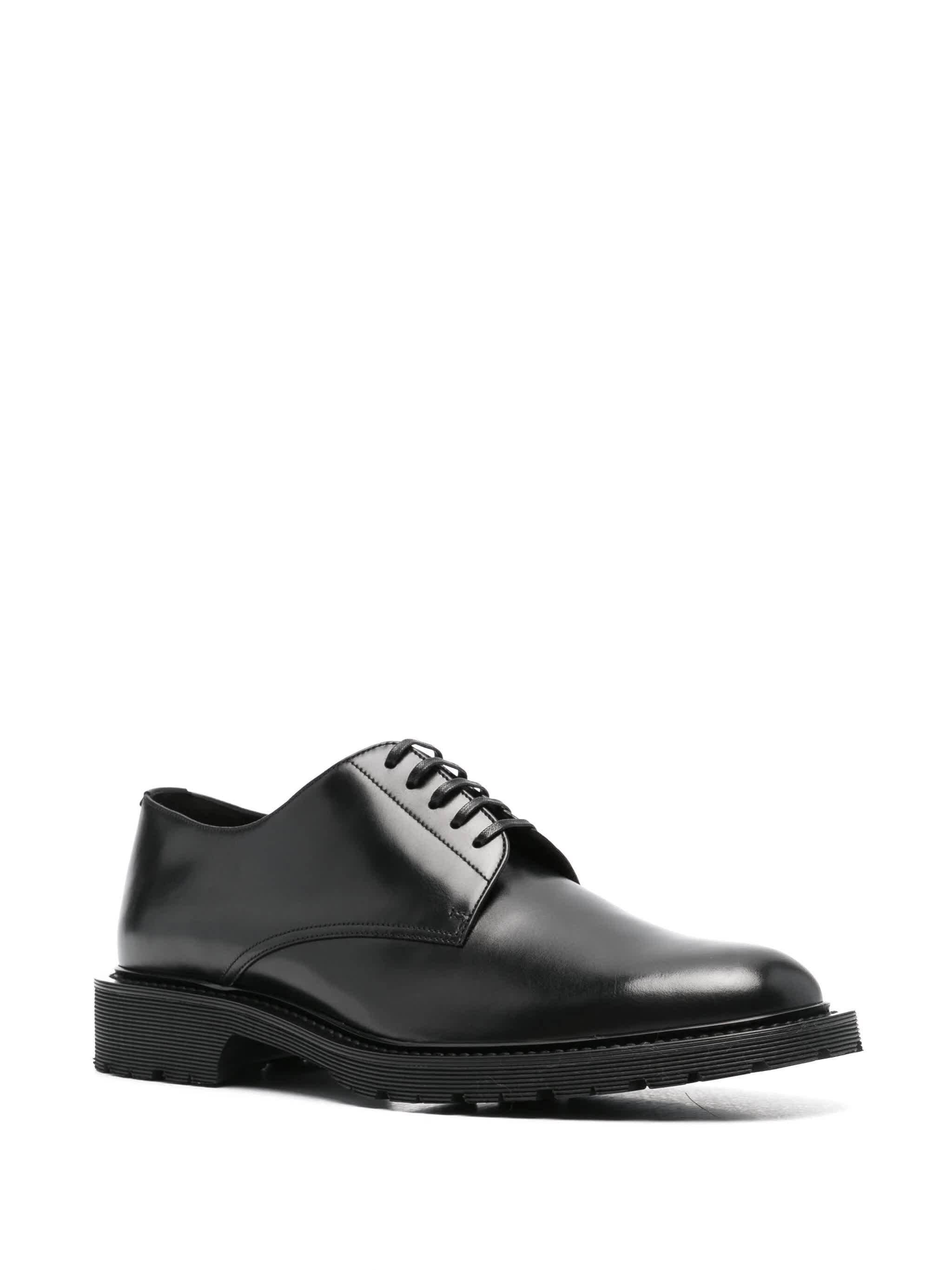 SAINT LAURENT Luxe Derby Dress Shoes for Men - Lace-Up Design