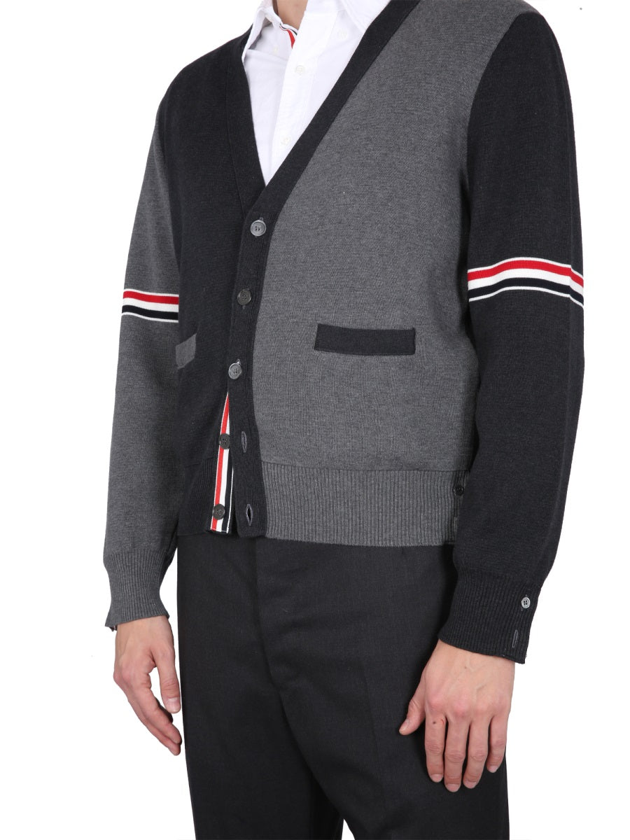 THOM BROWNE V-Neck Cardigan - SS23 Collection
