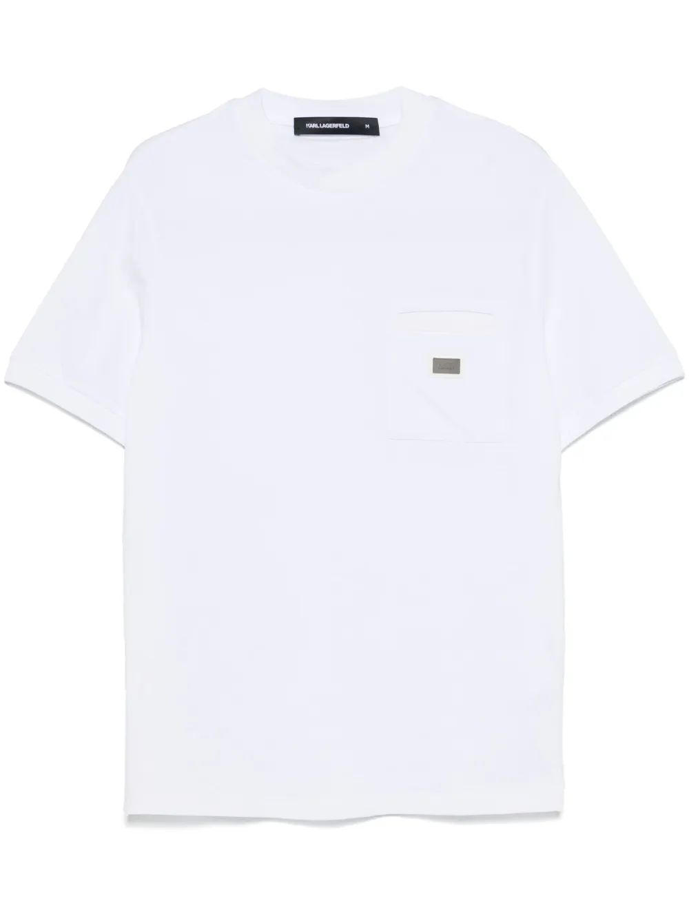 KARL LAGERFELD Logo-Plaque T-Shirt - SS25 for Men