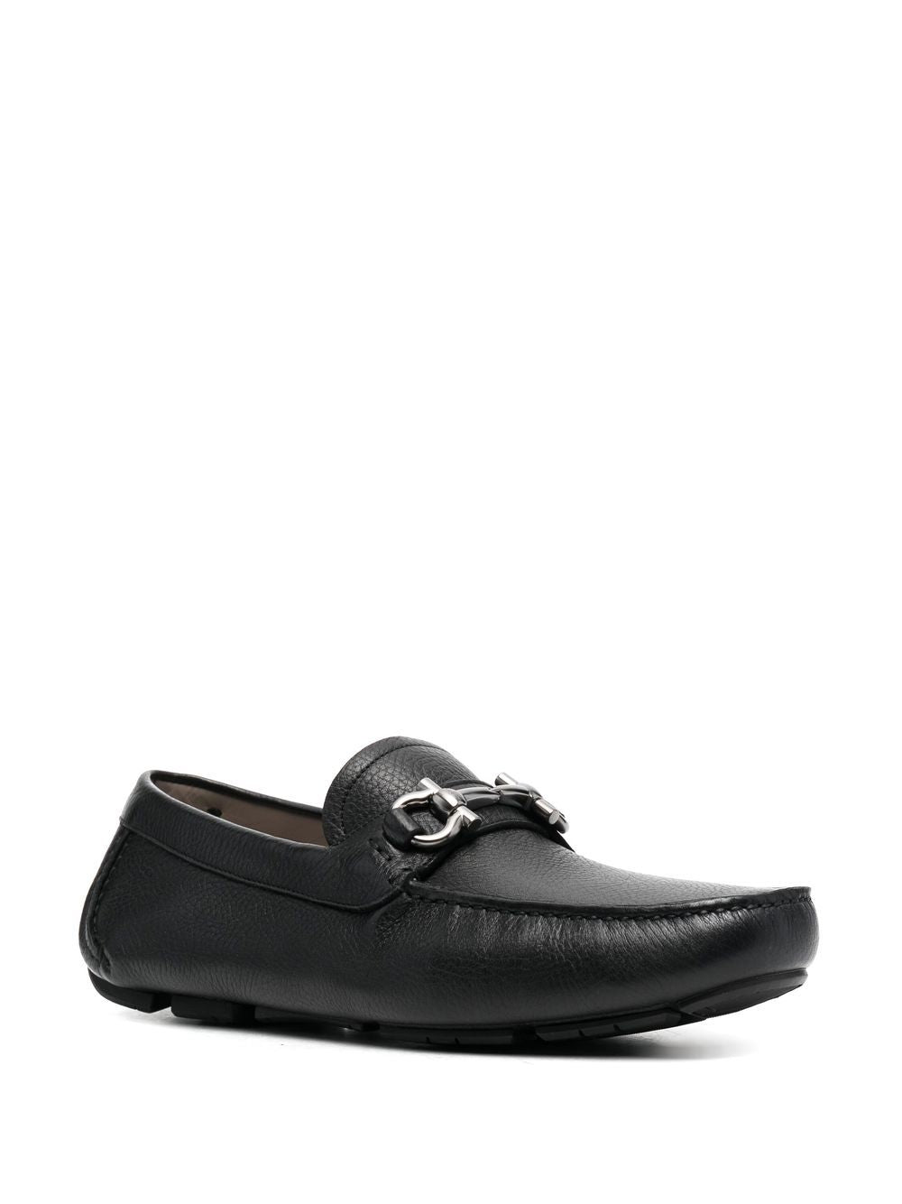 Ferragamo Leather Moccasins with Rubber Sole