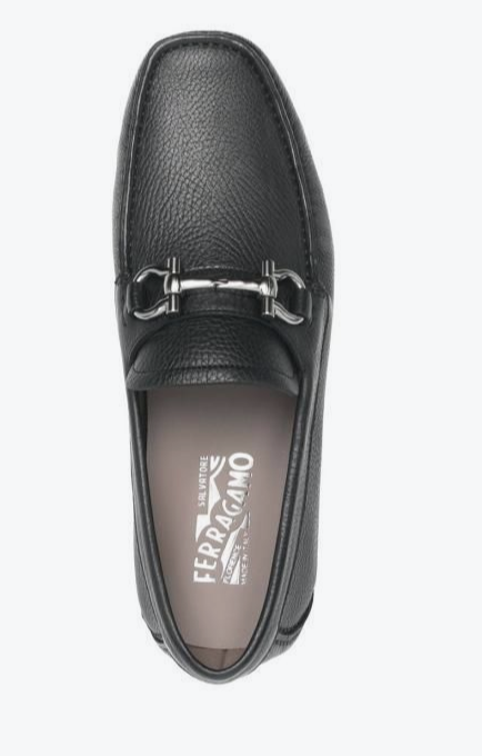 Ferragamo Leather Moccasins with Rubber Sole