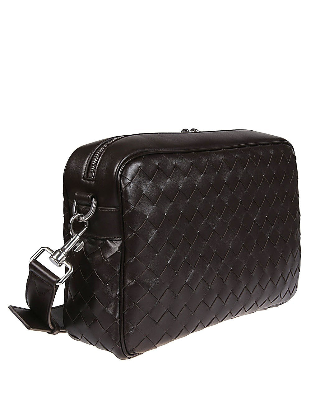 BOTTEGA VENETA Braided Leather Camera Handbag - W 29 x H 19.5 x H 7.5 cm